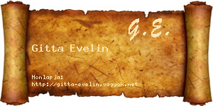 Gitta Evelin névjegykártya